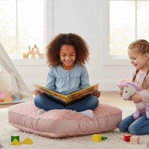 Floor Pillow- Light Pink Kids Girls 22 inch